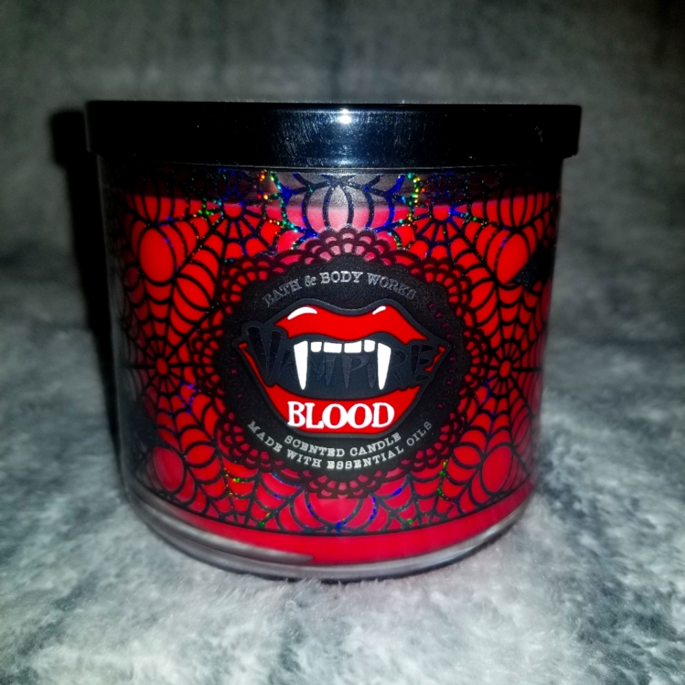 Haunted house with candle